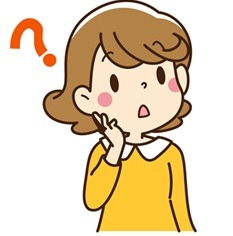 女の子疑問表情