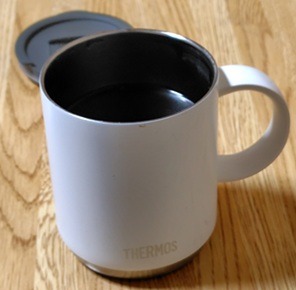 サーモスマグカップ蓋付きの保温効果2