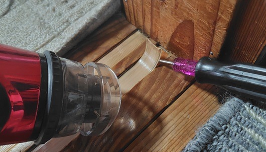 襖の敷居スベリを交換2