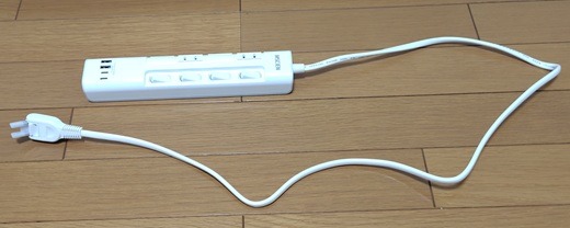Mscien「回転マルチ電源タップ延長コード」６