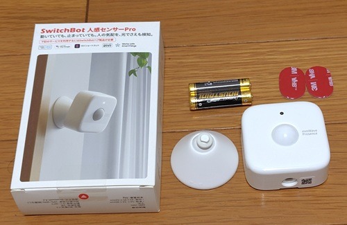 SwitchBot人感センサーProの同梱物