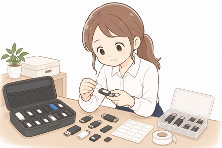 USBのラべリングイメージ