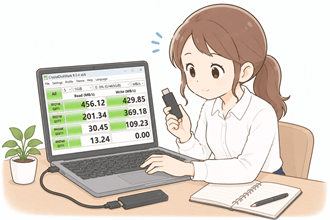 SSDのベンチマークテストイメージ