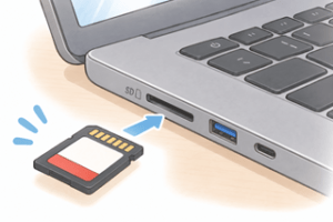パソコンのSDカードスロット