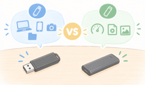 USBメモリとSSDの比較イメージ画像1