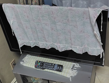 テレビとリモコン
